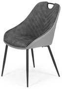 K412 chair, color: dark grey / light grey DIOMMI V-CH-K/412-KR-C.POPIEL/J.POPIEL DIOMMI-60-21147