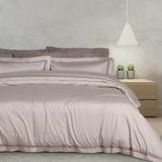 Παπλωματοθήκη Executive 1700 (Σετ 3τμχ) Taupe Das Home Υπέρδιπλo 220x240cm 100% Βαμβακοσατέν