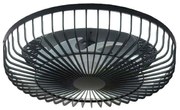 Ανεμιστήρας Ορόφης Waterton 101000620 Φ55x25cm Με Φως Dim Led 72W Black Itlighting Διάμετρος 55 cm