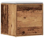 vidaXL Συρτάρι-κουτί παλιό ξύλο 40,5x40x40 cm Ξύλο μηχανής