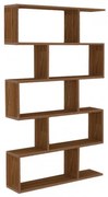 Βιβλιοθήκη MAZE σε χρώμα atlantic pine-μαύρο 90x20x148