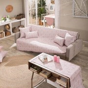 Ριχτάρι Messina 06 Pink Teoran Πολυθρόνα 180x150cm Βαμβάκι-Πολυέστερ