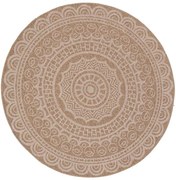 Χαλί Ψάθινο Avanos 8893 White Royal Carpet 160X160 Round