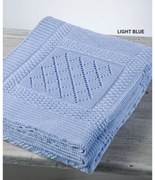 Κουβέρτα Βρεφική DT07 Light Blue Down Town Κούνιας 90x120cm 100% Cotton