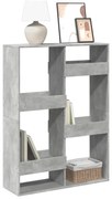 vidaXL Βιβλιοθήκη Γκρι Σκυροδέματος 100x33x135 εκ. Επεξεργ. Ξύλο