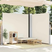 vidaXL Σκίαστρο Πλαϊνό Συρόμενο Κρεμ 200 x 600 εκ.