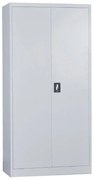 WOODWELL Ε6001,1ΝΤΟΥΛΑΠΑ Δίφυλλη - Εσωτερικό Ντουλάπι, 3 Ράφια, Θέσεις για Κρεμάστρες, Μέταλλο Βαφή Γκρι 90x45x185cm Ε6001,1