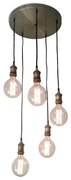 Φωτιστικό Οροφής 77-2169 KS2048P-40-5AB Magnum Bronze Homelighting Μέταλλο