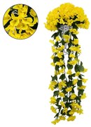 Τεχνητό Κρεμαστό Φυτό Phlox 78054 30x30x80cm Green-Yellow GloboStar Polyester,Πλαστικό