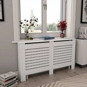 Κάλυμμα Καλοριφέρ Λευκό 152 x 19 x 81,5 εκ. από MDF 284321