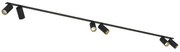 Φωτιστικό Οροφής - Σποτ Mono Surface 7693 6xGU10 10W Black-Gold Nowodvorski Μέταλλο,Πλαστικό