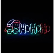 Χριστουγεννιάτικο Τρενάκι TRAIN HO HO HO LED IP44 130X40CM X082043216 ACA-X082043216-Πολύχρωμο X082043216