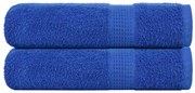 vidaXL Πετσέτες μπάνιου 2 Τεμ Μπλε 100x150 εκ. 360 γρ/μ² 100% Βαμβ.