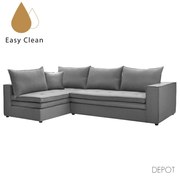 LEVEL ΚΑΝΑΠΕΣ ΓΩΝΙΑ ΑΡΙΣΤΕΡΗ ΓΚΡΙ 280x180xH80cm 01-2868
