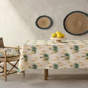 Τραπεζομάντηλο Nessa Green-Yellow Kentia 135X180cm Βαμβάκι-Πολυέστερ