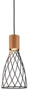 Φωτιστικό Οροφής Μονόφωτο Aca Tornade OD9532PB Wood