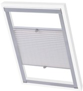 vidaXL Στόρι Σκίασης Πλισέ Λευκό U08/808
