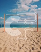 Intra Συλλεκτικό Ξύλινο Παζλ Plywood  4mm - Βόλεϊ στην παραλία - Διασκέδαση στον ήλιο Σε Ξύλινο Κουτί - Διαστάσεις Puzzle: 10x10 cm – 25 κομμάτια