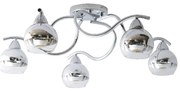 Φωτιστικό Οροφής Πολύφωτο Aca Alien TNK81444CR5H Chrome