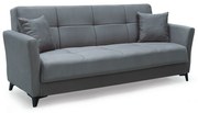 Καναπές Κρεβάτι Τριθέσιος ArteLibre JAVIER 3S Γκρι 210x84x86cm-14210229