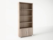 Βιβλιοθήκη σε χρώμα σταχτί 75x30x180 500-00603