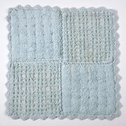 Πατάκι Μπάνιου (125x125) Down Town Biscuit Aqua