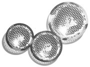 Διακοσμητικό Μπωλ Push Trio PT-S 13x21cm Silver Fundamental Μέταλλο