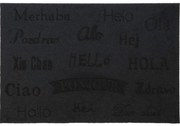 Πατάκι Εισόδου 05.862361003 Bonjour Black 40Χ60