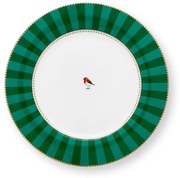 ΠΙΑΤΟ ΔΕΙΠΝΟΥ Δ26.5cm PIP STUDIO - LOVE BIRDS STRIPES EMERALD-GREEN