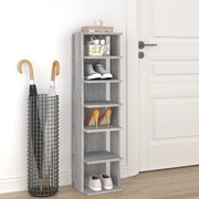 vidaXL Παπουτσοθήκη Γκρι Sonoma 27,5x27x102 εκ. από Επεξεργασμένο Ξύλο