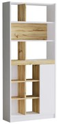 Βιβλιοθήκη &quot;VIANA&quot; σε χρώμα felt/λευκό 76x25x170