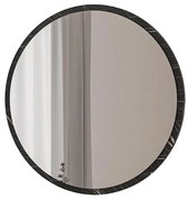 Καθρέπτης Sabino pakoworld ανθρακί μαρμάρου 60x2x60εκ 176-000050