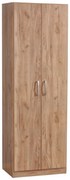 Ντουλάπα Jonar pakoworld δίφυλλη oak μελαμίνης 60x42x180εκ (1 τεμάχια)