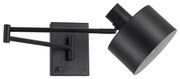 Φωτιστικό Τοίχου - Απλίκα SE21-BL-52-MS1 ADEPT WALL LAMP Black Wall Lamp with Switcher and Black Metal Shade+ - 51W - 100W - 77-8383