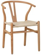 Intrahome Καρέκλα Wishbone Intrahome rubberwood-σχοινί σε φυσική απόχρωση 60x51x80εκ | SKU: INTRAPA-130111396