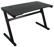 Gaming Γραφειο Τ.Carbon Steel Μαύρο . Διάσταση: 120x60x75cm