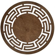 Σουπλά Labyrinth (Σετ 4Τμχ) 36x36cm Walnut Hermia Ξύλο