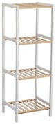 Ραφιέρα kit απο mdf σε χρώμα λευκό-σονόμα 35x35x100
