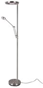 Φωτιστικό Δαπέδου Led Barrie 4000Lm, 600Lm 181x30cm Nickel Mat 424210307 Trio Lighting Μέταλλο