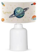 SATURN 204-0030 Παιδικό Eπιτραπέζιο Φωτιστικό Φιγούρα Μονόφωτο 1 x E27 IP20 Μπεζ Ύφασμα-Μ24 x Π24 x Υ32cm Globostar-204-0030-Μπε 204-0030