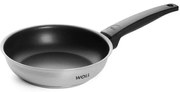 Τηγάνι Αντικολλητικό Concept 520NC 20cm Inox-Black Woll 20cm Ανοξείδωτο Ατσάλι