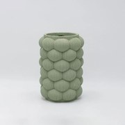 Estheti Βάζο Τσιμεντένιο 16.5x16.5x24cm Πράσινο 819-00481