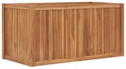 Ζαρντινιέρα Υπερυψωμένη 100 x 50 x 50 εκ. από Μασίφ Ξύλο Teak