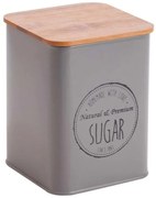 Βάζο Ζάχαρης Kitchen Trend CLG500310SGY 10x10x13,5cm Grey Oriana Ferelli® Bamboo