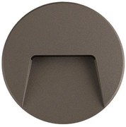 Απλίκα φωτιστικό τοίχου SLIM στεγανό LED 3W IP65 230V Φ135MM PRO Ferrara-145-52016-Ανθρακί 145-52016