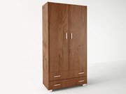 Ντουλάπα δίφυλλη σε χρώμα ανιγκρέ 105x50x180  SB 2-ANIGRE