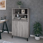 vidaXL Ντουλάπι Γκρι Sonoma 60 x 36 x 110 εκ. από Επεξεργασμένο Ξύλο