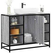 vidaXL Ντουλάπι Μπάνιου Νιπτήρα Γκρι Sonoma 80 x 33 x 60εκ. Επεξ. Ξύλο