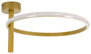 Φωτιστικό Οροφής - Πλαφονιέρα Verona 61222 Φ40x23cm Led 2688lm 24W Gold GloboStar