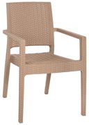 Πολυθρόνα Kaganu HM5134.03 Βαρέως Τύπου 58x55x88cm Cappuccino